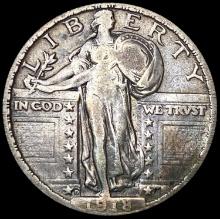 1918-D Standing Liberty Quarter LIGHTLY CIRCULATED