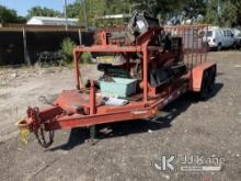 2005 Ditch Witch SK500 Walk-Behind Crawler Trencher Not Running, Condition Unknown