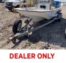 Boat Trailer Road Worthy, VIN Illegible, Bill of Sale Only