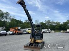 2012 John Deere JD27D Mini Hydraulic Excavator Runs, Moves & Operates, Rust Damage