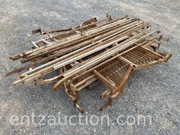 LOT OF 10 VARIOUS SIZED HEADACHE RACKS AND