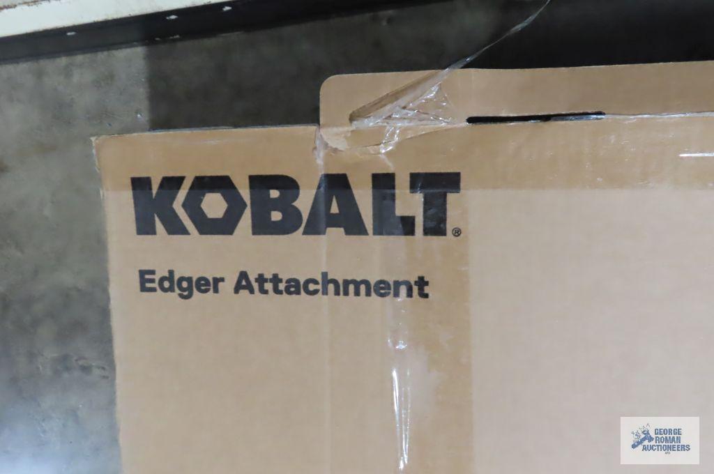 Kobalt 40V brushless string trimmer kit with edger attachment,...no battery