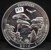 2016 5 OZ .999 FINE SILVER COIN SHAWNEE