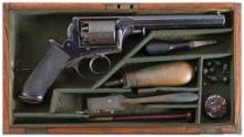 Cased Deane, Adams & Deane Double Action Percussion Revolver
