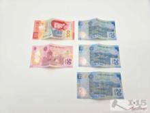 (5) Mexico Banknotes