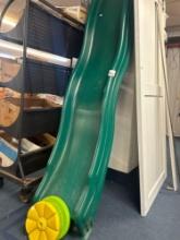 Beautiful green plastic slide