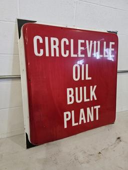 Circleville Oil Bulk Plant Plastic Sign 3'x3'