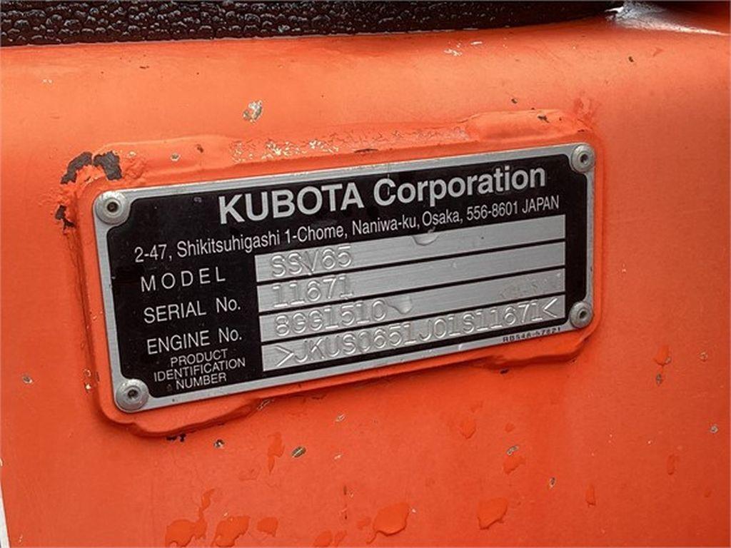 2016 KUBOTA SSV65 SKID STEER LOADER