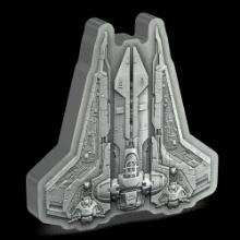 The Mandalorian(TM) - Bo-Katan's Gauntlet Starfighter(TM) 3oz Silver Shaped Coin