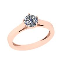 CERTIFIED 1.5 CTW E/VS2 ROUND (LAB GROWN Certified DIAMOND SOLITAIRE RING ) IN 14K YELLOW GOLD