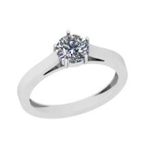 CERTIFIED 2.02 CTW I/SI2 ROUND (LAB GROWN Certified DIAMOND SOLITAIRE RING ) IN 14K YELLOW GOLD