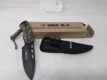 NRA-ILA Hunting knife with paracord