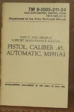 TM 9-1005-211-34 Pistol .45 Automatic  M1911A1