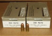 2 - 50 Rounds Magtech 380 Auto