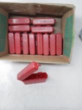 13 plastic shot shell boxes