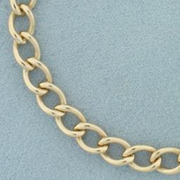 Curb Link Chain Bracelet In 14k Yellow Gold