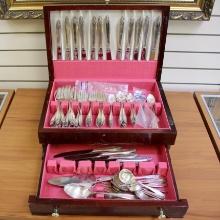 International "prelude" Sterling Silver Flatware Set Of 110