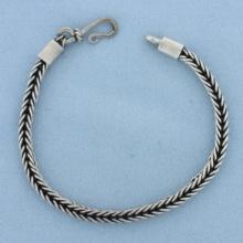 Foxtail Link Bracelet In Sterling Silver