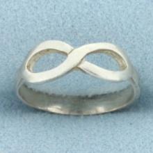 Infinity Design Ring In Sterling Silver