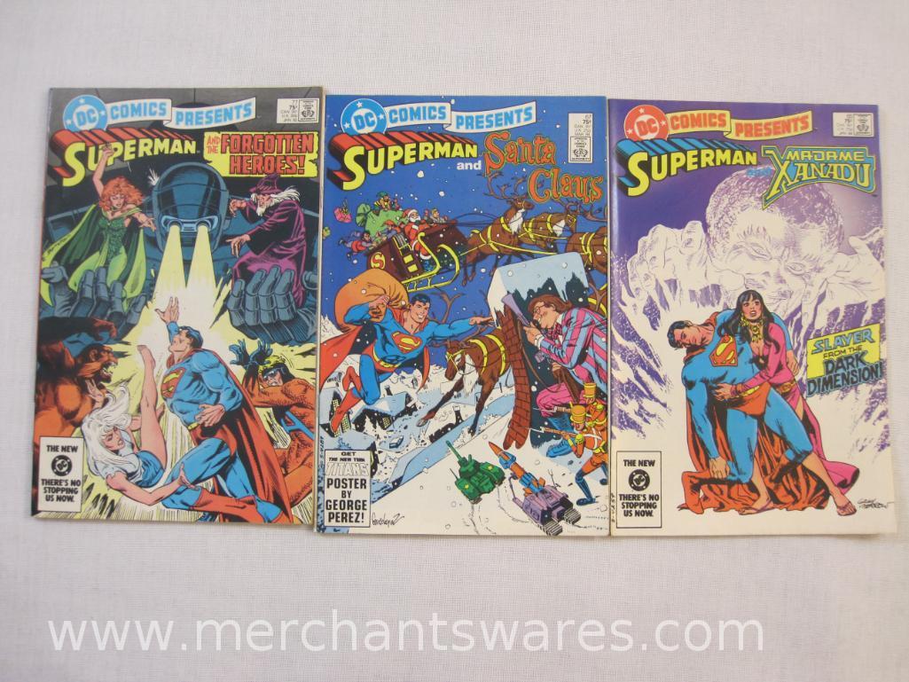 Twelve DC Comics Presents Comic Books including 1983 Annual No 2, 16-19, 44, 52-53, 63, 65, 67, and