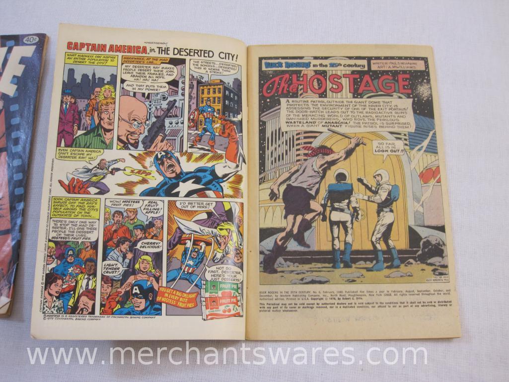 Three Vintage Whitman Comic Books including Buck Rogers in the 25th Century No. 6, Walt Disney