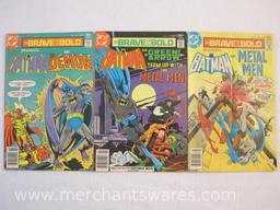 Twelve DC The Brave and the Bold Comic Books Nos. 135-141, 143, 145-147, and 182, 1977-1982, 1 lb 3