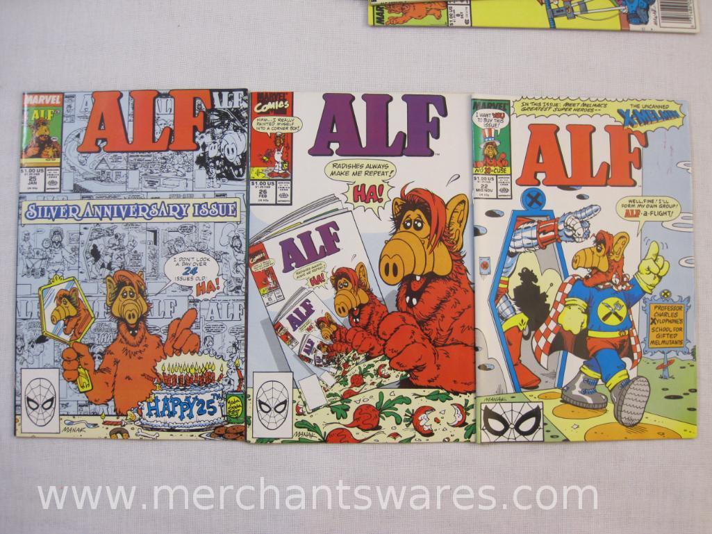 Ten Marvel ALF Comic Books Nos. 8, 16-18, 22, 25, 26, Annual No. 2 (1989), Super-Sized Holiday