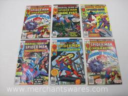 Six Marvel Team-Up Featuring Spider-Man Comics, No. 62-65, Oct-Jan 1977-78, with Two No. 66, Feb