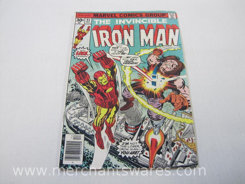 The Invincible Iron Man, Six Marvel Comics Group Comics No. 80, 81, Nov, Dec 1975, No. 91-94,