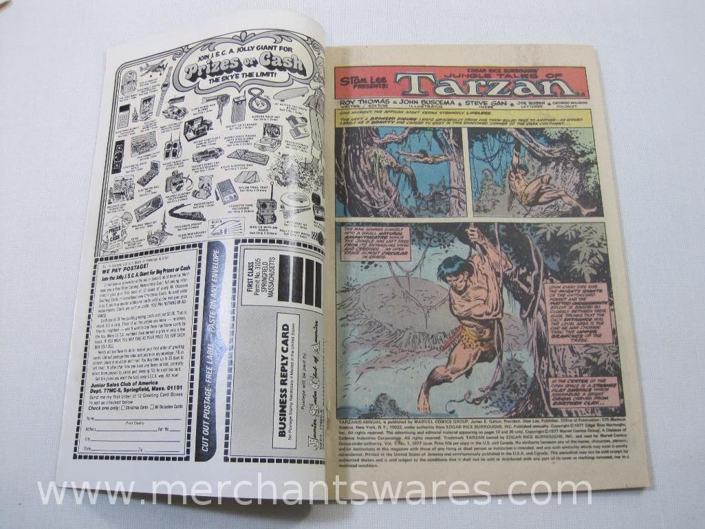 Four Tarzan Comics Issues No. 19, Dec 1978, No. 20, 26, Jan, July 1979, King-Size Annual No. 1,