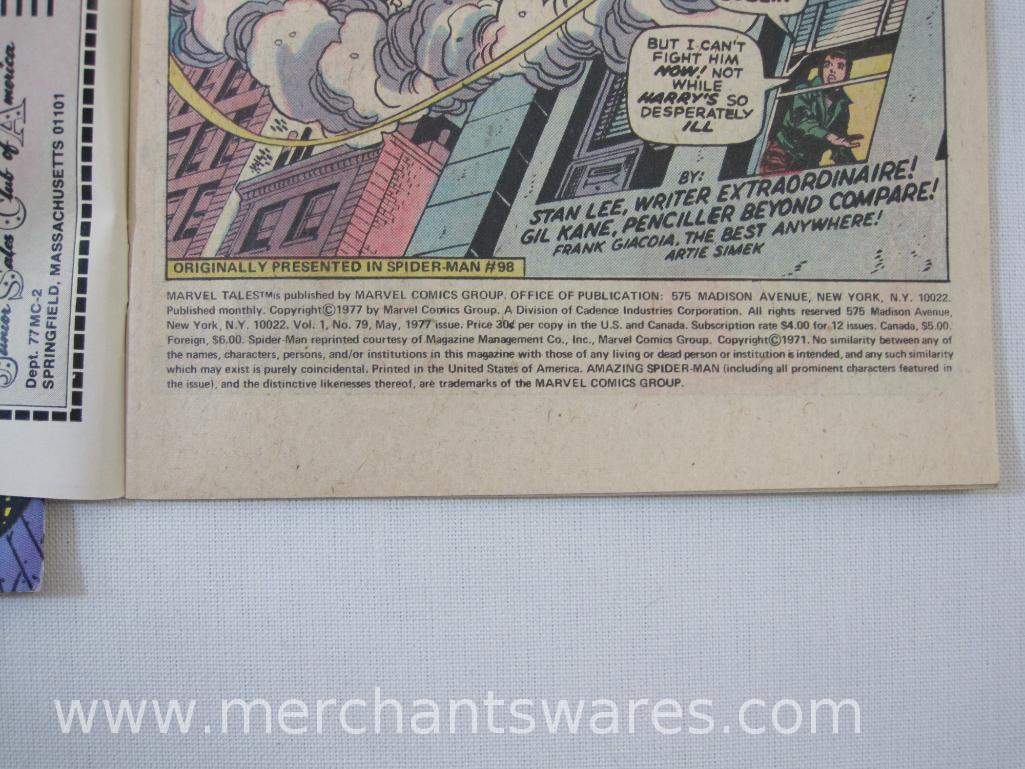 Twelve Marvel Tales Starring: Spider-Man! Comics, No. 68-79, June-May 1976-77, 1 lb 4 0z