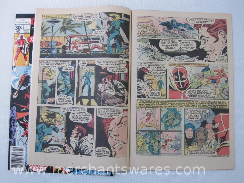 The Human Fly Issues Vol 1, No. 1, Artist: Lee Elias, No. 2, Sept, Oct 1977, Marvel comics Group