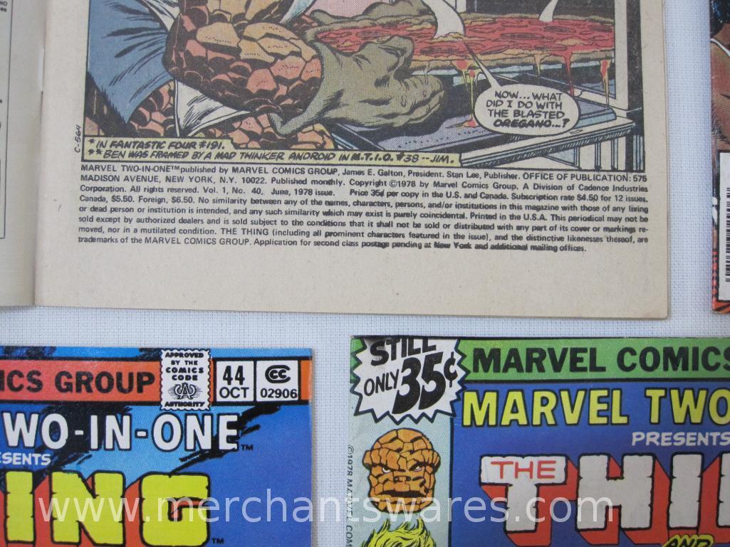 Nine Marvel Two-In-One Presents The Thing Comics, Issues No. 40-48, Jun-Feb 1978-79, Marvel Comics