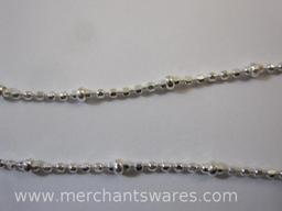 Dainty Silver 925 Necklace, approx 16 inches long