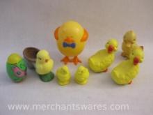 Vintage Easter Chicks and Eggs including Lefton and more, 1 lb