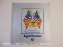 Bicentennial The American Revolution Stamp Collection, Lighthouse, complete with unused stamps, 12