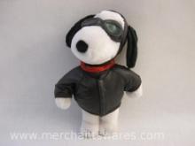 Pilot Snoopy Plush, 1966 United Features Syndicate, 6 oz