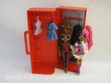 Two LOL Dolls and Accessories in Red Carrying Case, 1 lb 12 oz