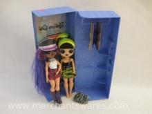 Two LOL Dolls and Accessories in Blue Carrying Case, 1 lb 12 oz
