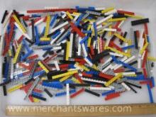 Assorted Lego Pieces, Mostly 2x in Assorted Colors, 15 oz