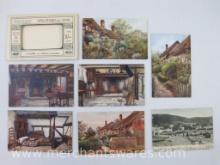 Six Picturesque Stratford on Avon Salmon Series Water Color Post Cards with 1904 Simonstown Beach