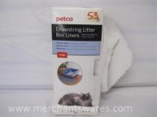 Petco Drawstring Litter Box Liners, Large, Open Box