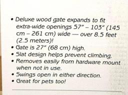 Extra Wide Swing Gate