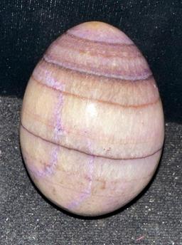 Natural Purple Fluorite and Red Citrine Quartz Eggs