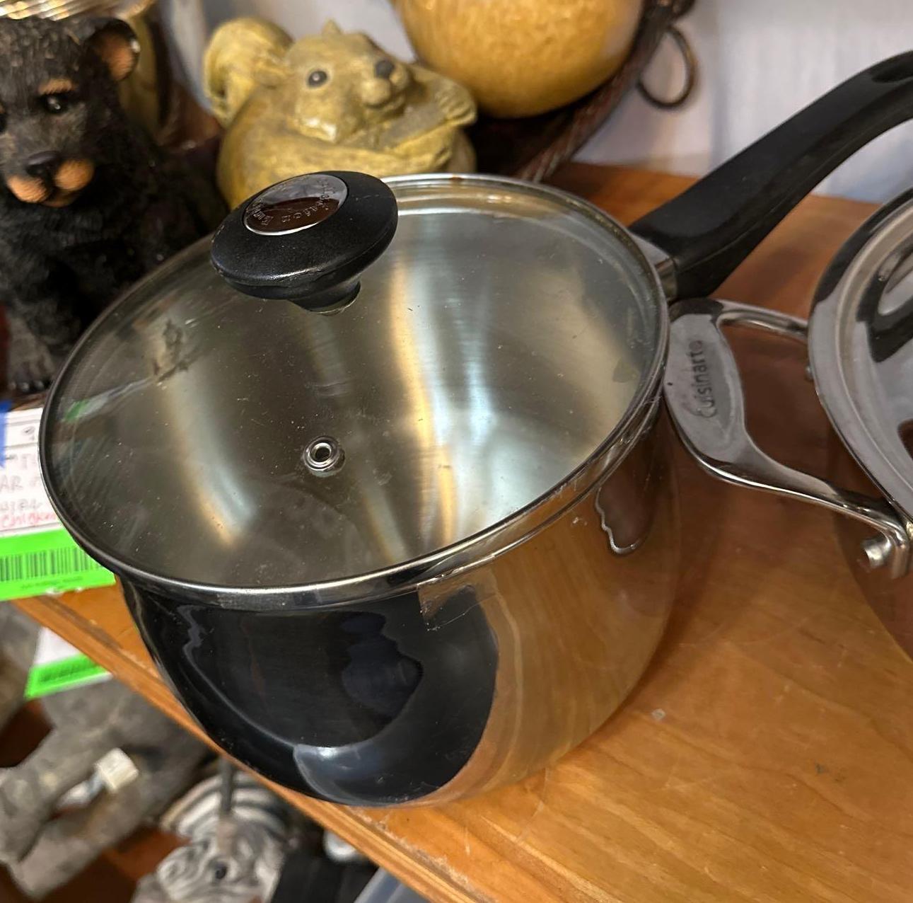 Stainless Steel Cookware (Most Pieces are Cuisinart) in like new condition