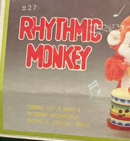 1960's Rhythmic monkey Toy in box