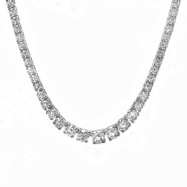 18k White Gold 5.80ct Diamond Necklace