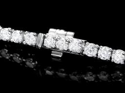 18k White Gold 5.00ct Diamond Bracelet