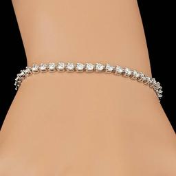 18k White Gold 4.50ct Diamond Bracelet