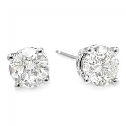 14k White Gold 1.00ct Diamond Earrings